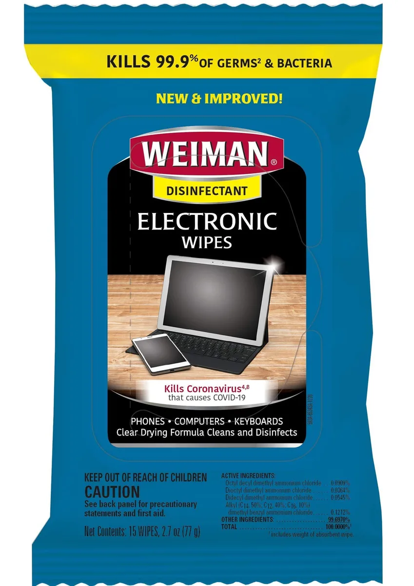 No Sew No Sew Weiman 93A Electronic Wipes 15 Count — product photo