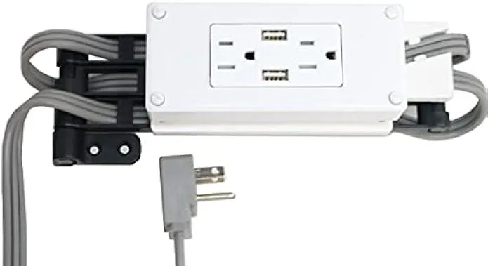 TAURKENAM TAURKENAM Compact in-Drawer Charging Station White — product photo