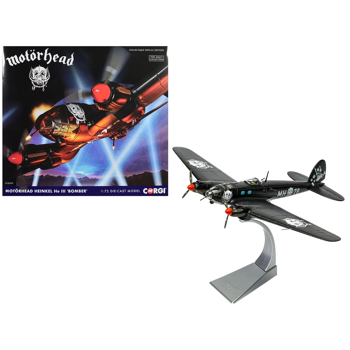 Corgi Corgi Heinkel He III Bomber "Motorhead" 1/72 Diecast 12.25" Wingspan — product photo