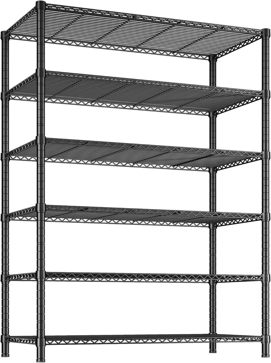 BFKK BFKK 6 Tier Wire Shelving 75''H 35.5''W 18''D 300 LBS per tier 1800 LBS total — product photo