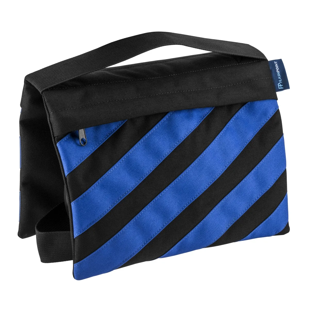 Flashpoint Brand Flashpoint Empty Saddle Sandbag 15 lb Blue &amp; Black Stripes — product photo