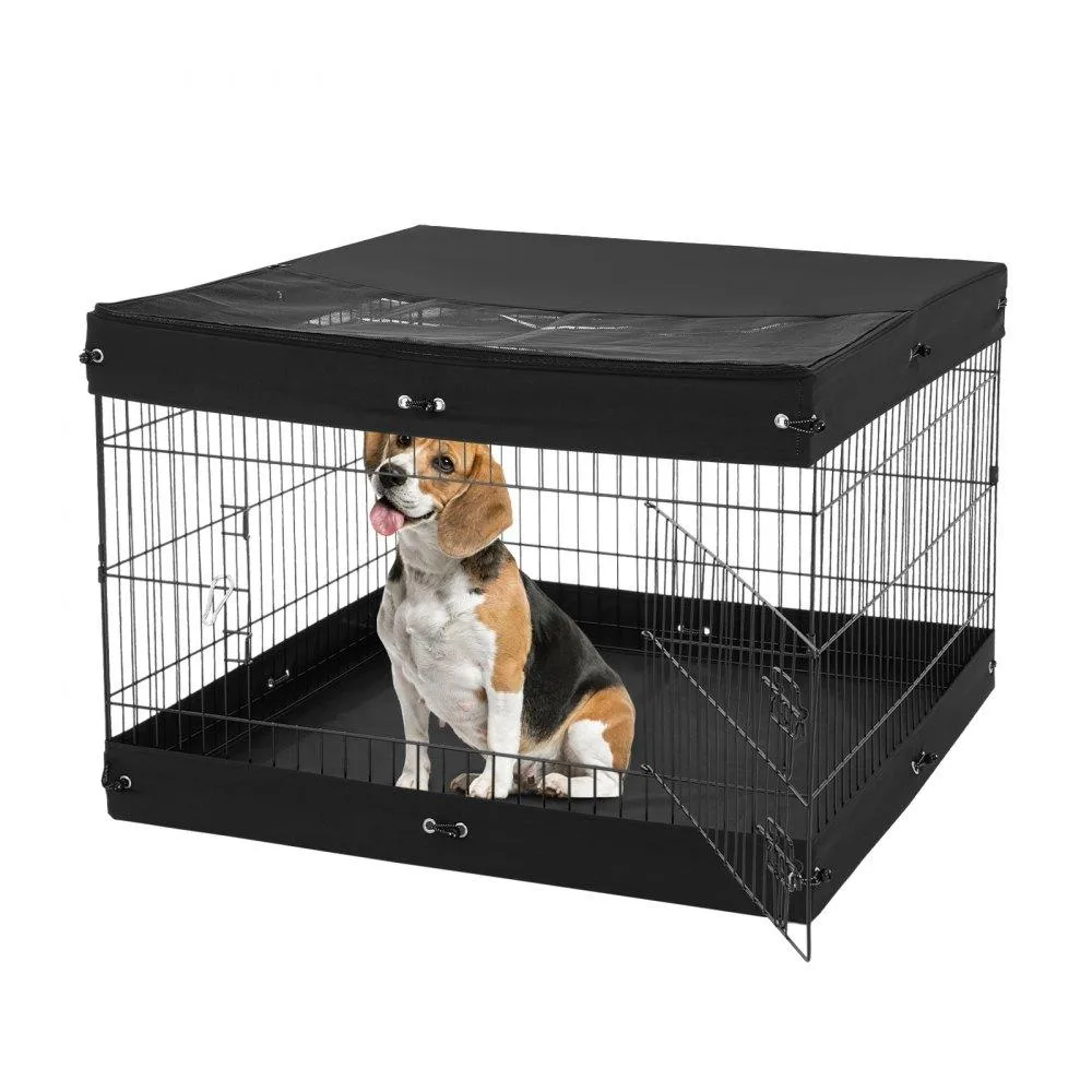VEVOR VEVOR Dog Playpen 4 Panel 36in Foldable Metal Exercise Pen with Pad Cover — product photo