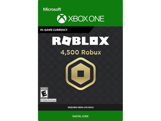 Microsoft Microsoft 6JZ-00016 Roblox 4,500 Robux downloadable game — product photo