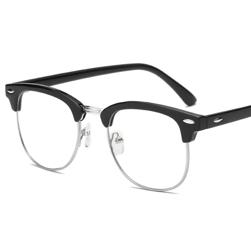 Corn Electronics Corn Electronics YJ-4 Blue Light Filter 490 Semi-Rimless Computer Glasses Black — product photo