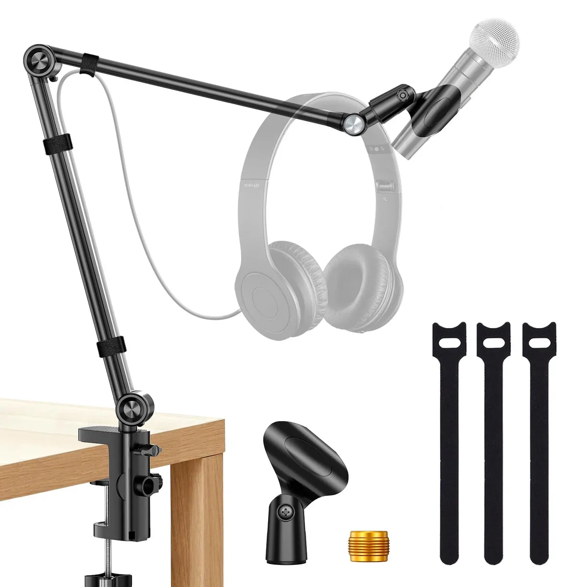 UBeesize UB-MKFXJBK Aluminum Microphone Boom Arm 26in — product photo