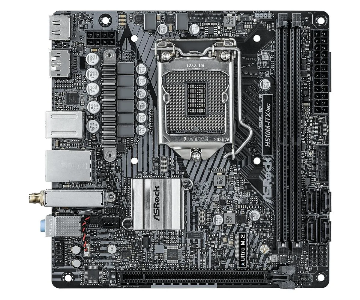 ASRock ASRock H510M-ITX/AC LGA 1200 Intel Motherboard — product photo