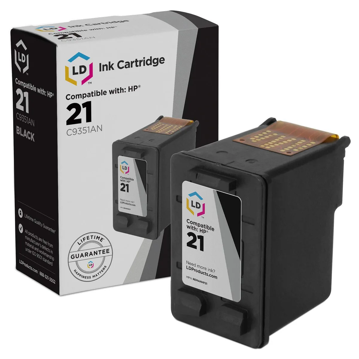 LD Products LD Products C9351AN (HP 21) Black ink cartridge — product photo