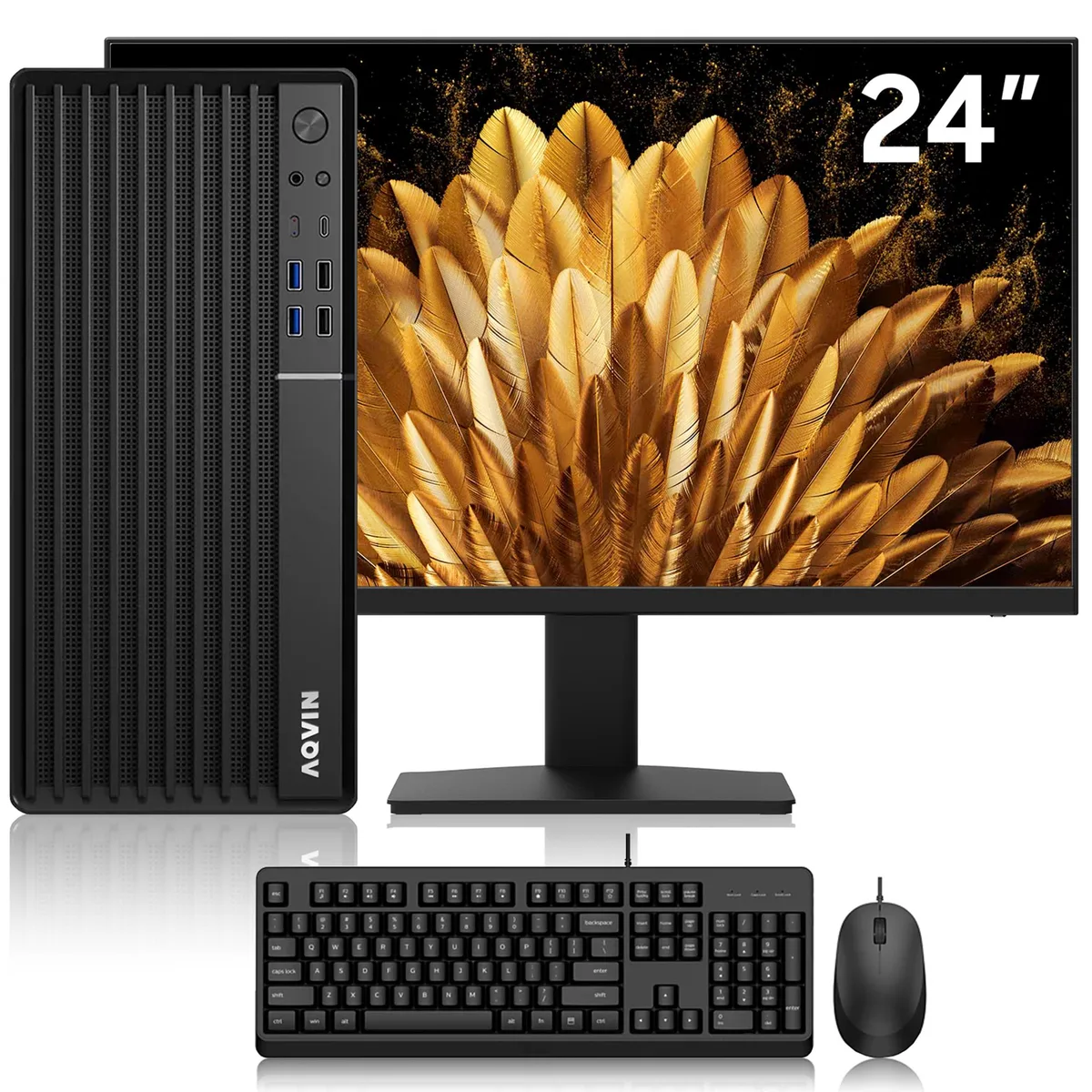 AQVIN AQVIN MTX70 Business Desktop 24" Monitor i5-8400 16GB 512GB — product photo