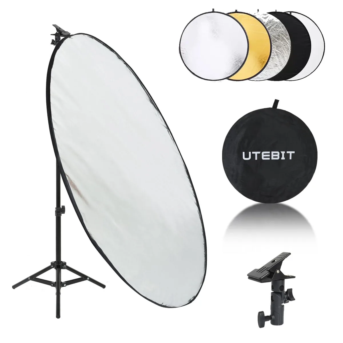  UTEBIT 31 Inch 5-in-1 Light Reflector Stand Kit with Bag — product photo