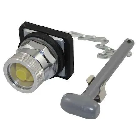 Dayton Dayton 30G321 30 mm Yellow Emergency Stop Push Button — product photo