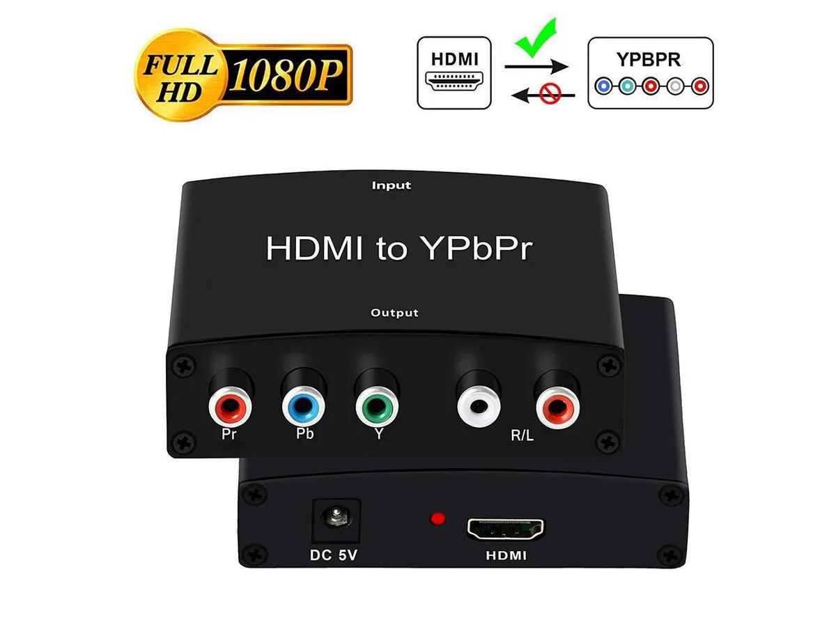 BONAEVER BONAEVER YPbPr to HDMI Converter 1080P Xbox 360 Eco Gadget — product photo
