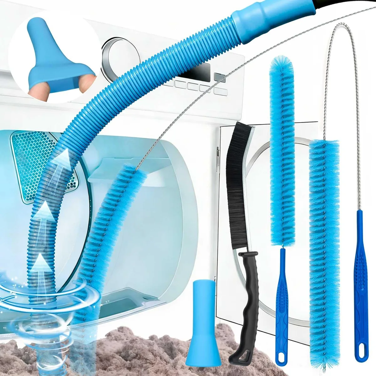  Rkddo D073-3-HGJS-5 5-piece dryer vent cleaner kit — product photo