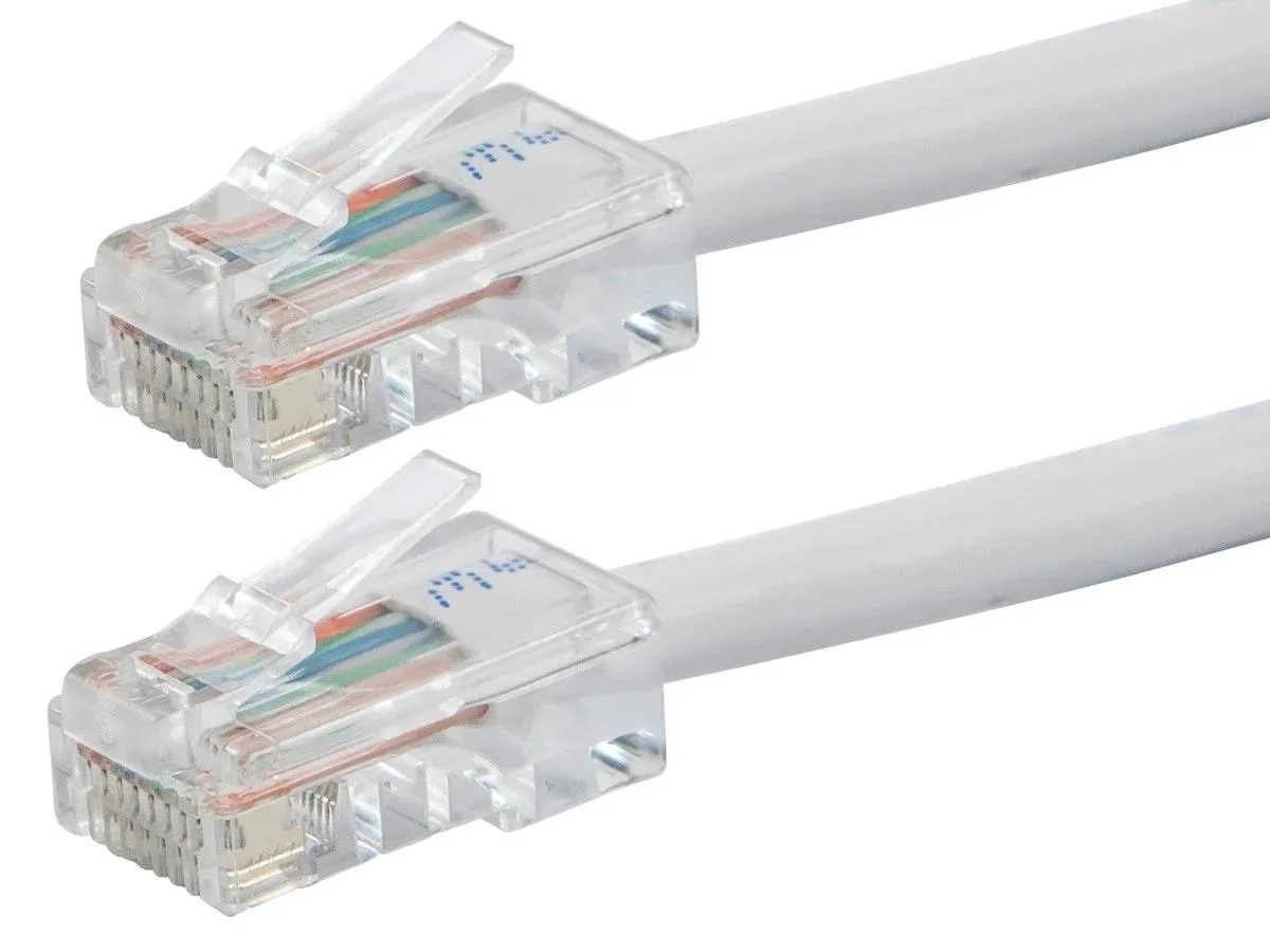 Monoprice Inc. Monoprice 113273 Cat6 Network Ethernet Cable 10 Feet White 24AWG 550MHz Zeroboot Series — product photo