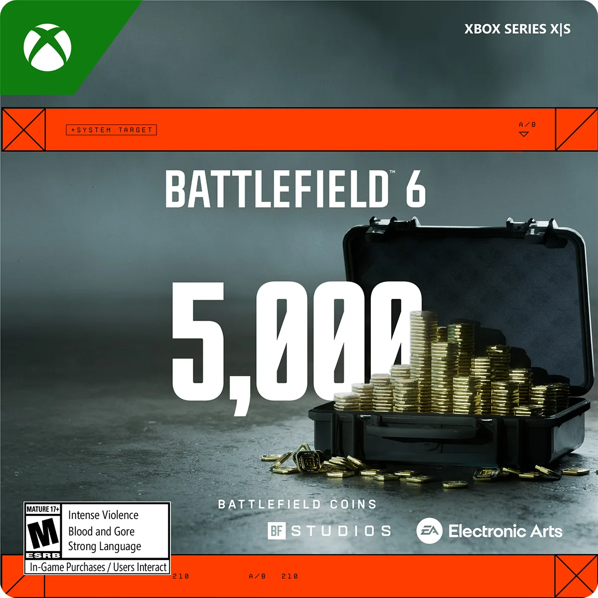 Electronic Arts Electronic Arts 7F6-00919 Battlefield 6 5000 BFC Xbox Series X|S downloadable game — product photo