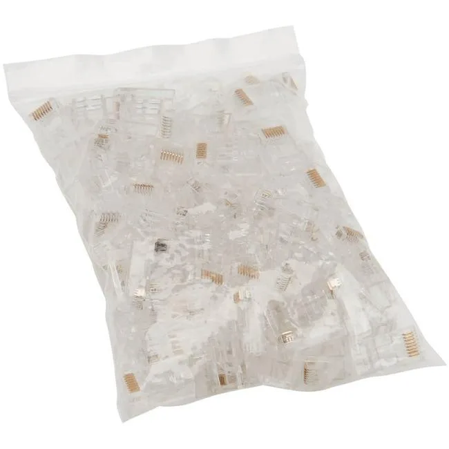 Tripp Lite Tripp Lite N232100UTP Cat6 RJ45 Pass-Through UTP Modular Plug 100 Pack network ethernet cable — product photo