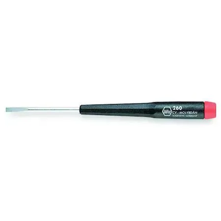 Wiha precision slotted screwdriver 1.5 mm tip chrome finish