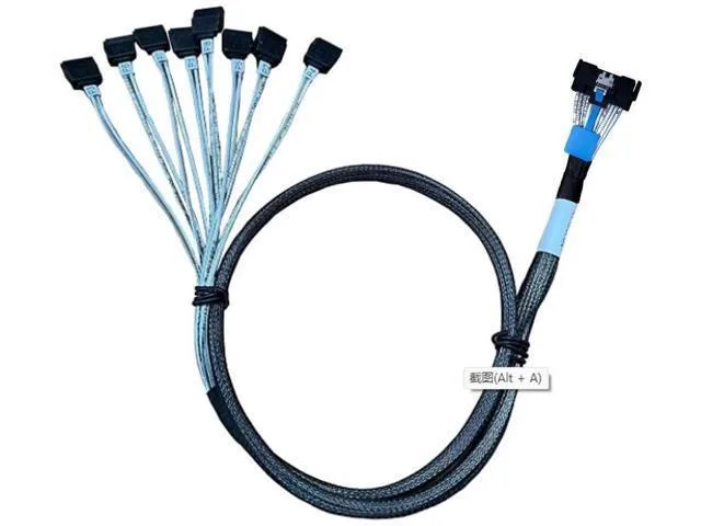 Fervit Fervit MCIO x8 to 8×SATA Cable SFFTA1016 74Pin 75CM — product photo