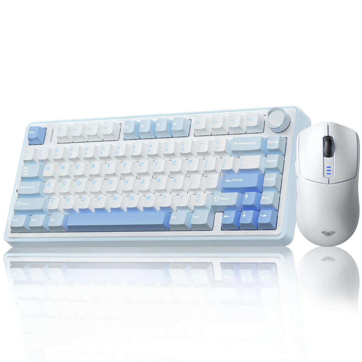 Vszerda Vszerda F75 75% Mechanical Keyboard + SC580 Mouse White — product photo