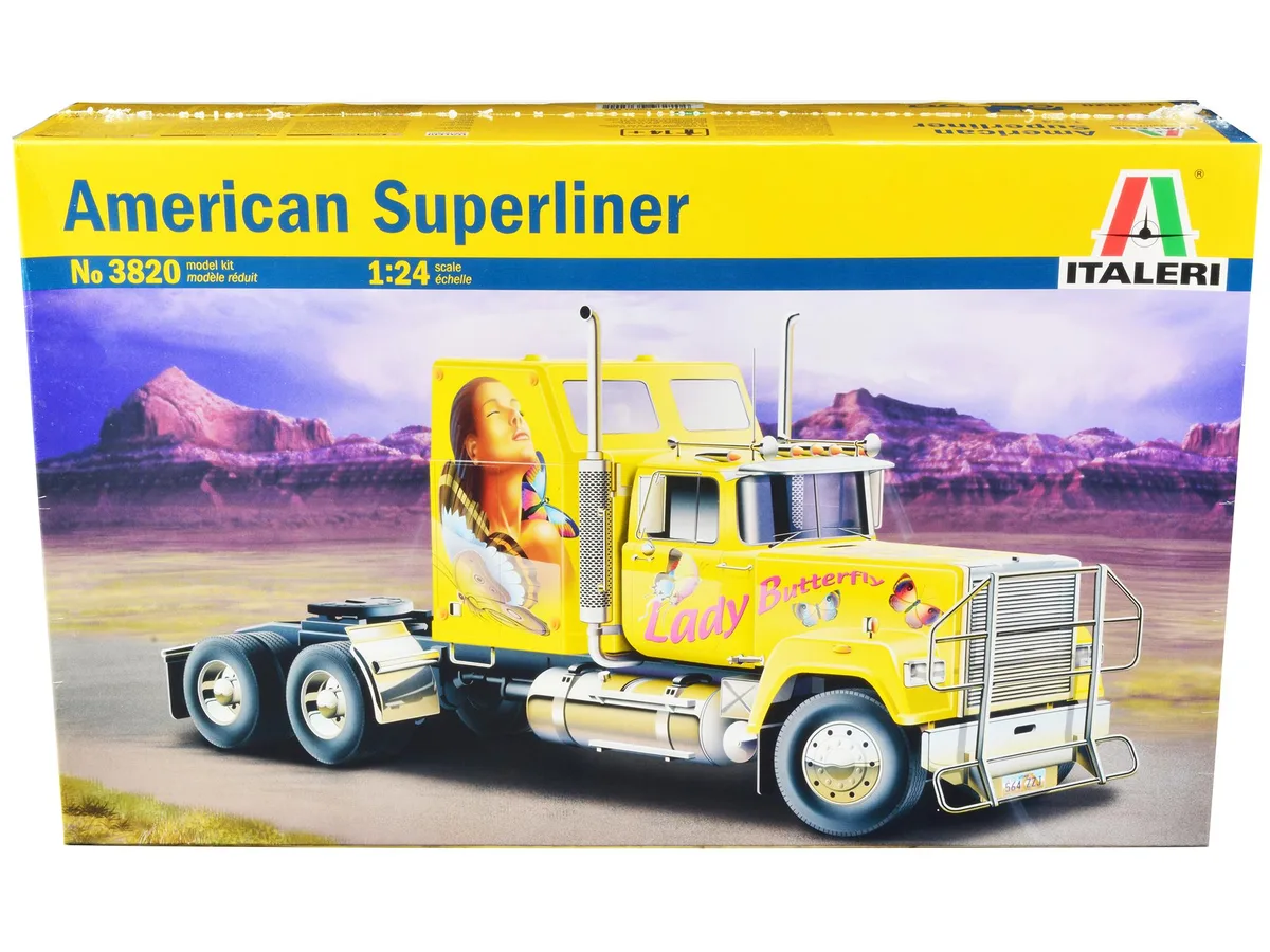 Italeri Italeri American Superliner Truck Tractor "Lady Butterfly" 1/24 Scale Model Kit — product photo