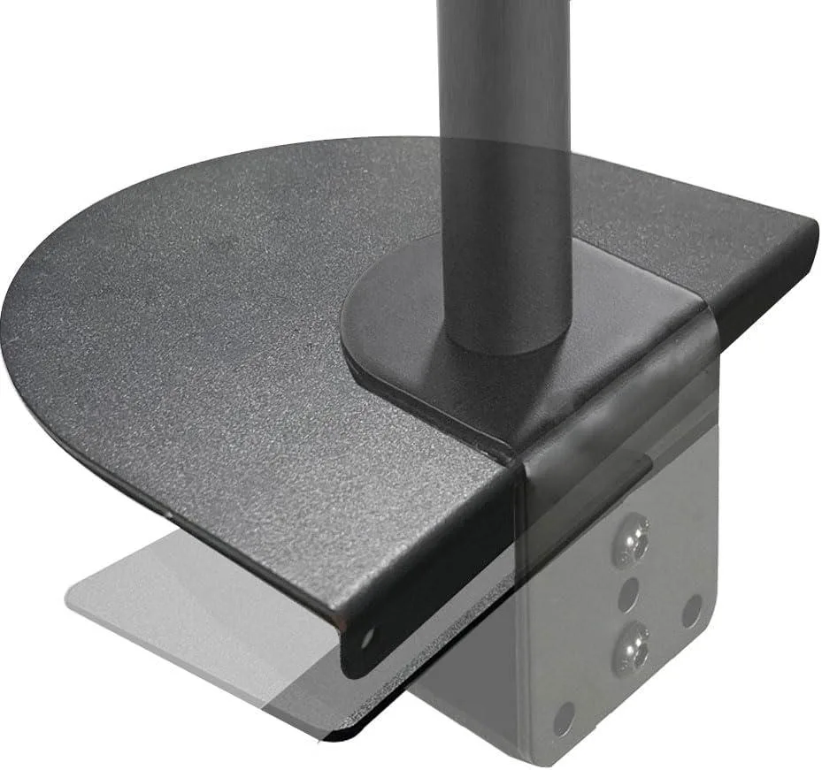 PISKEKAT PISKEKAT Monitor Mount Reinforcement Plate Carbon Steel C-Clamp (Black) — product photo