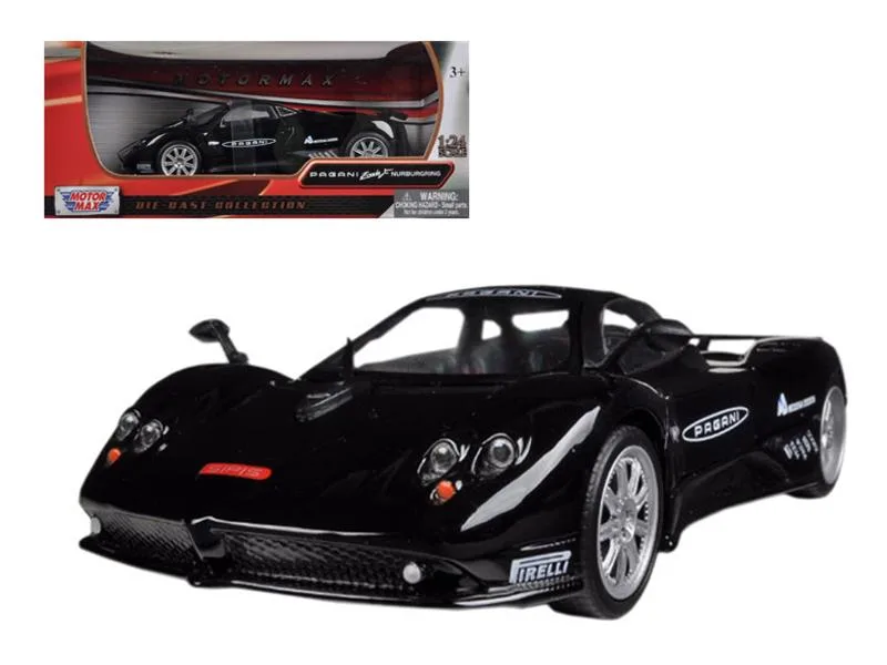 MOTORMAX MOTORMAX Pagani Zonda F Nurburgring Black 1/24 Diecast Car 7.5 3.25 — product photo