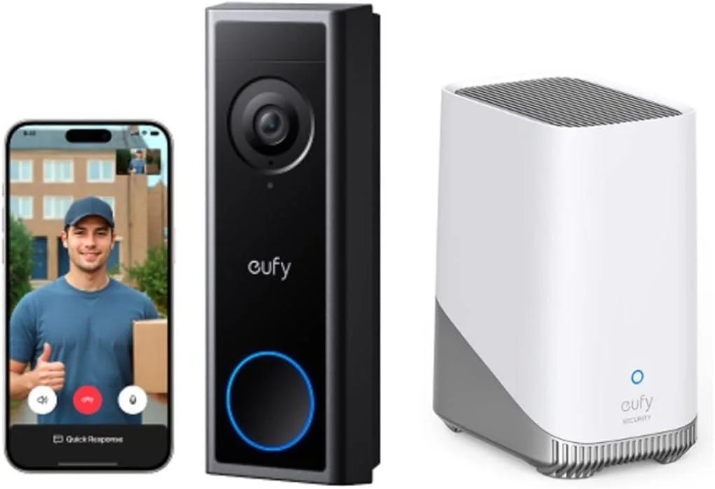 eufy eufy Security Video Doorbell C30 with HomeBase S380 — product photo