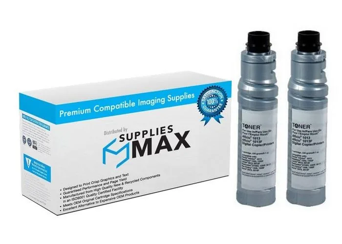 SuppliesMax SuppliesMax Compatible Toner Cartridge 2-Pack Type 1150 for Gestetner 1302/1302F 7000 Pages — product photo