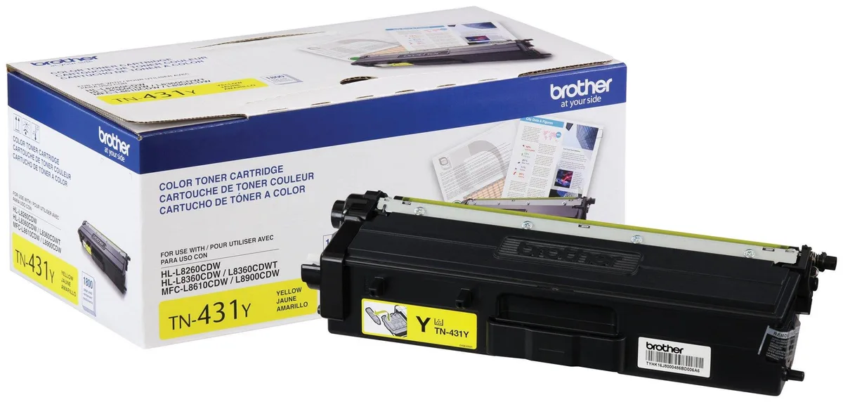 Brother Brother TN431Y Yellow Toner Cartridge (Genuine) 1800 Pages — product photo
