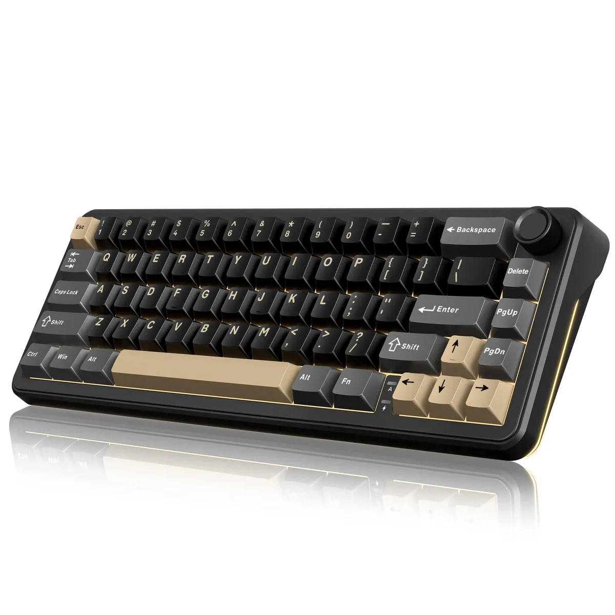  RedThunder K65 Wireless Mechanical Gaming Keyboard Black Gold — product photo