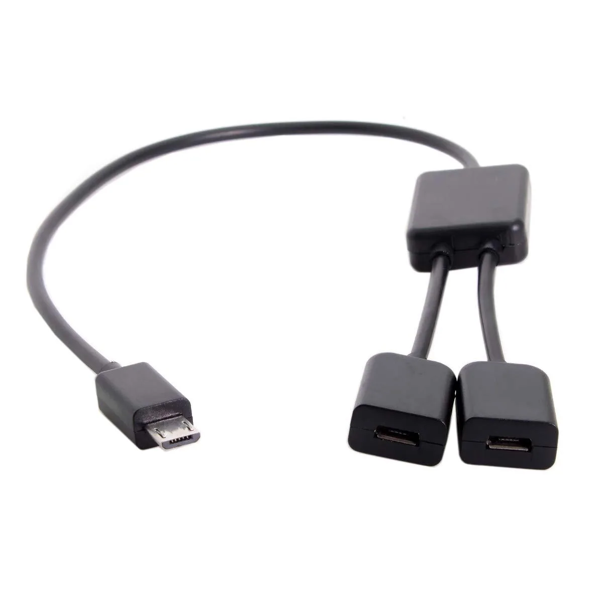 LORDWORLD LORDWORLD Micro USB 2.0 OTG Dual Port Hub Cable 30cm — product photo