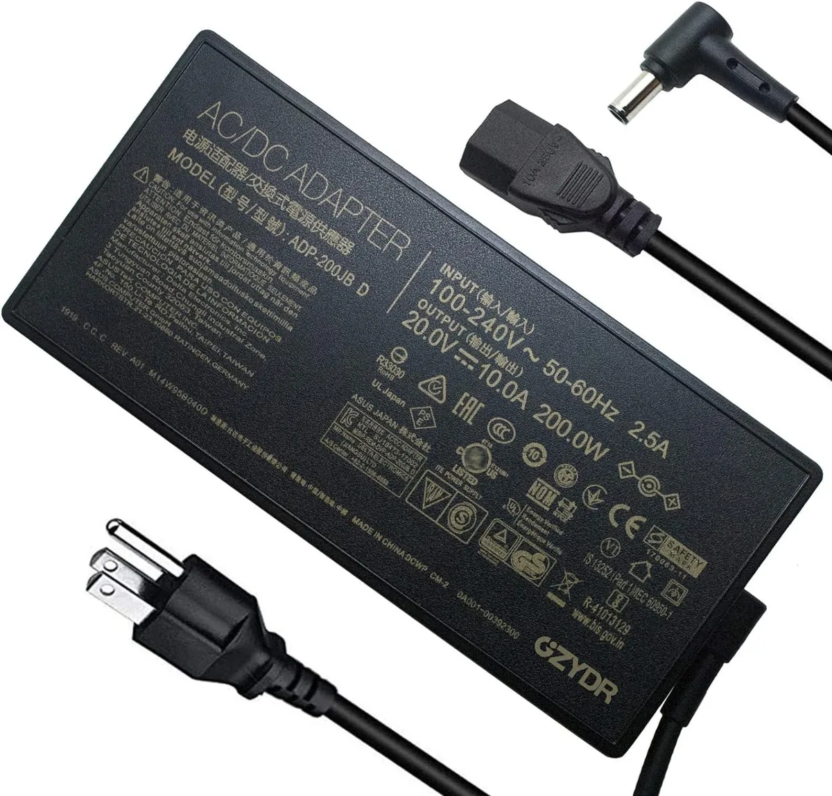 Mickey Technology Mickey Technology 200W AC Adapter 20V 10A ADP-200JB D 6.0mm Pin — product photo