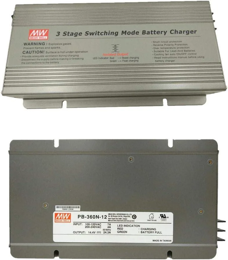 Mean Well Mean Well PB-360N-12 14.7V 24.3A Battery Charger Power Supply — product photo