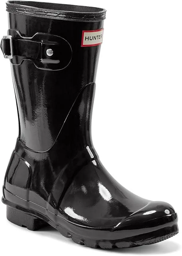 Hunter Hunter Women's Original Short Gloss Rain Boot Black Small 6.000 Width — product photo