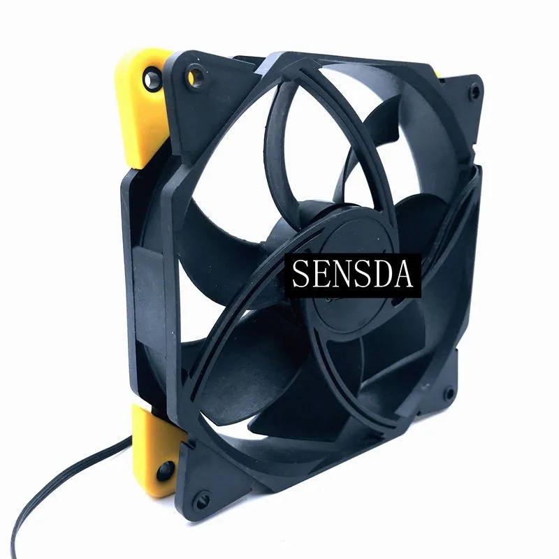 SXDOOL SXDOOL F123 120 mm case fan 1200 RPM 47 CFM 18 dBA hydraulic bearing 3-pin — product photo