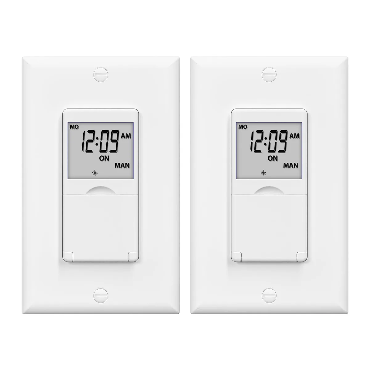 BN-LINK 7 Day Programmable In-Wall Digital Timer Switch — product photo