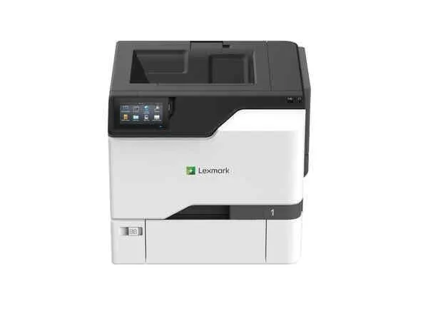White Lexmark CS730de colour laser printer with 4.3 inch touchscreen