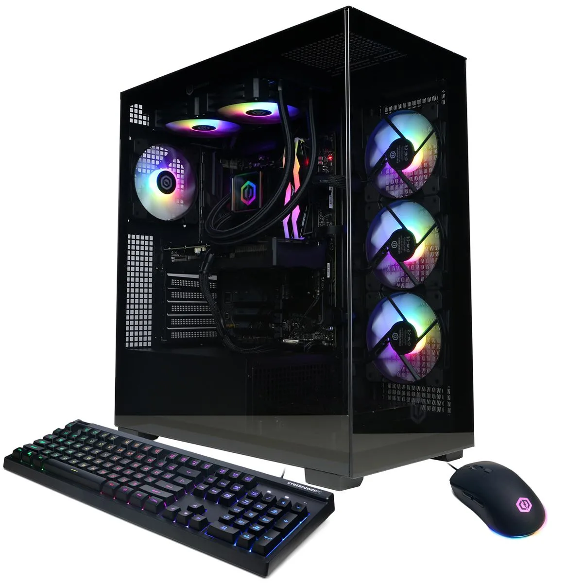 CyberpowerPC CyberpowerPC Gamer Supreme SLC11160CPG Ryzen 7 9700X 32GB Radeon RX 9070 XT 2TB gaming PC — product photo
