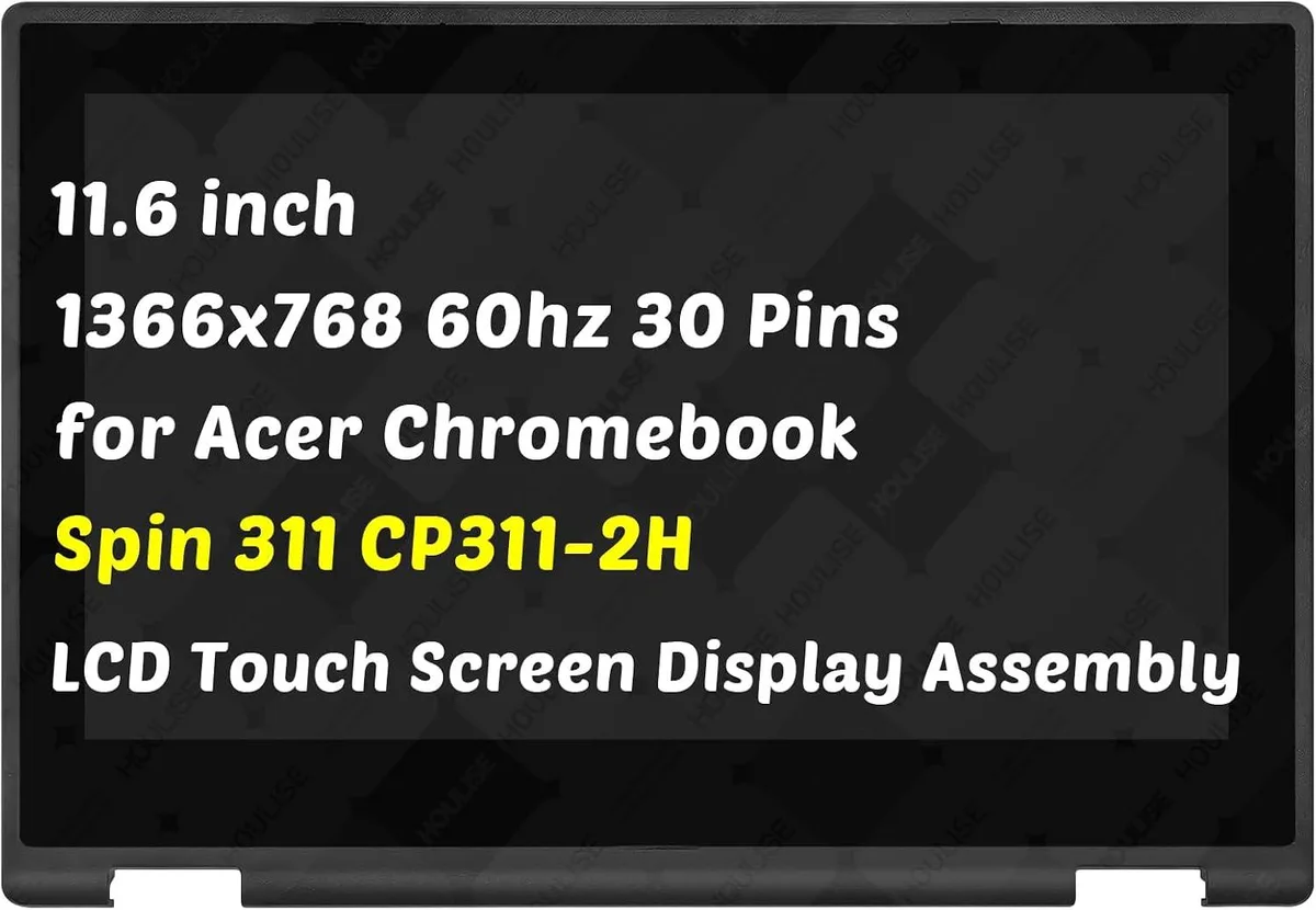 NUOLAISUN NUOLAISUN 11.6" 1366x768 40 Pin 60Hz Touch Screen for Acer Chromebook Spin 311 CP311-2H-C679 — product photo