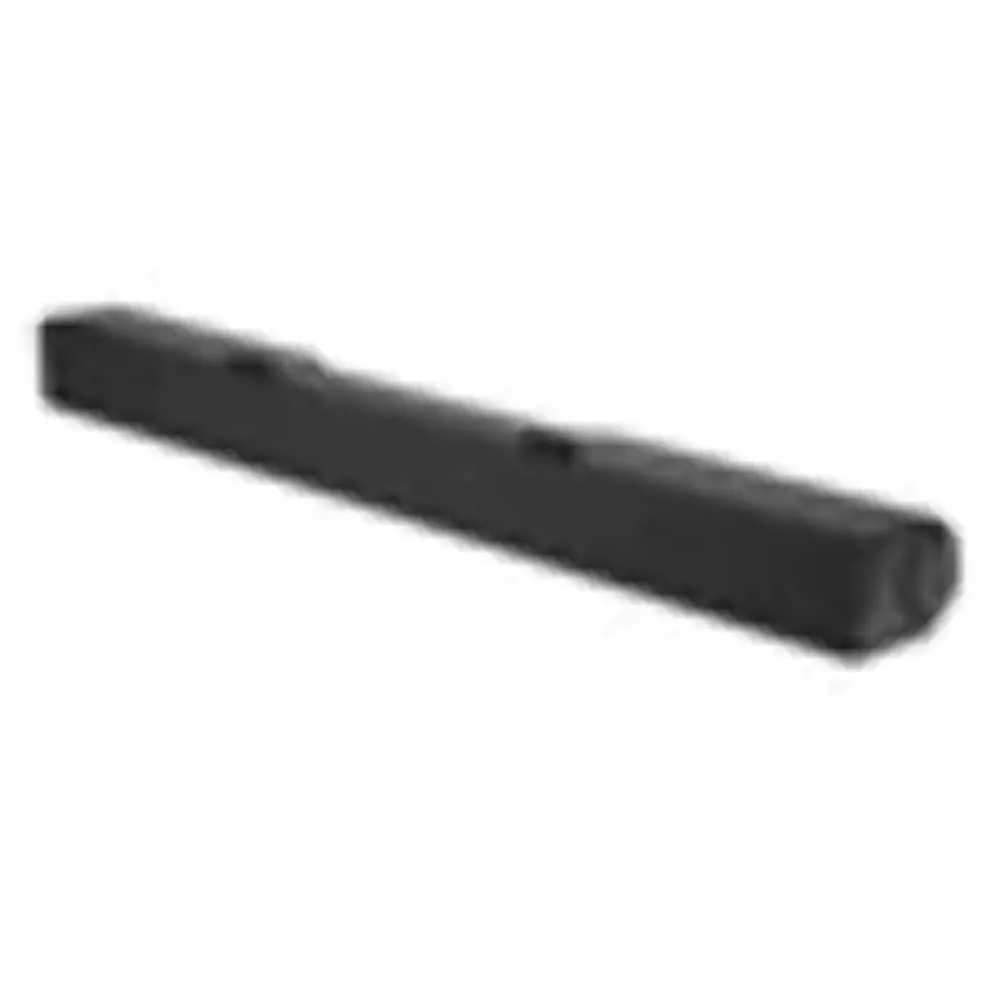 Black plastic Dell AC511M stereo USB soundbar, rectangular 40 cm wide form factor, 2.1 channel audio