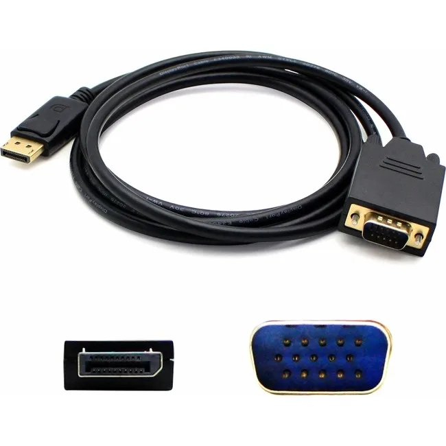 AddOn AddOn DISPORT2VGAMM3B displayport cable 3 ft black — product photo