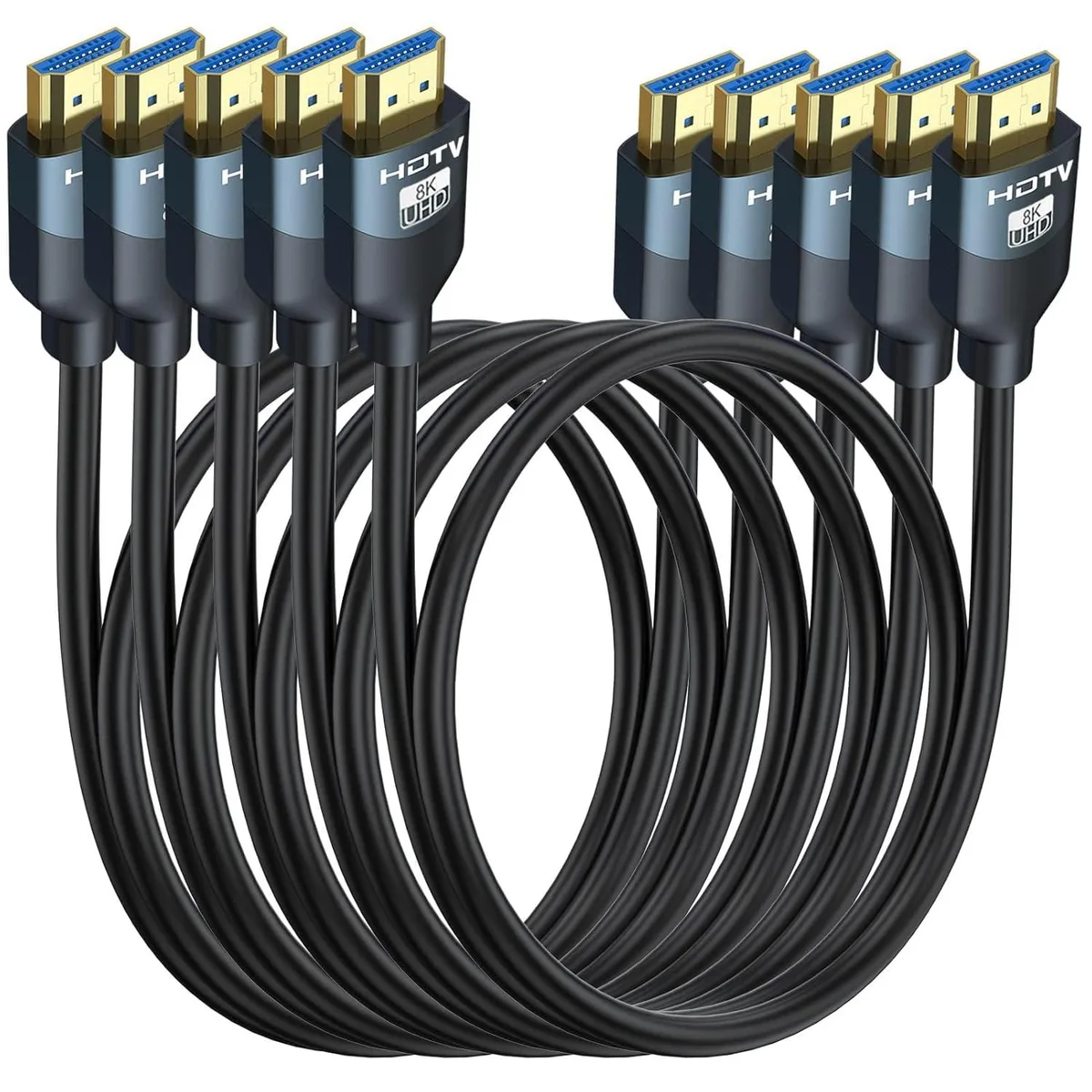 Keyence Keyence 8K HDMI 2.1 Cable 6ft 5-Pack Audio Video Converter — product photo