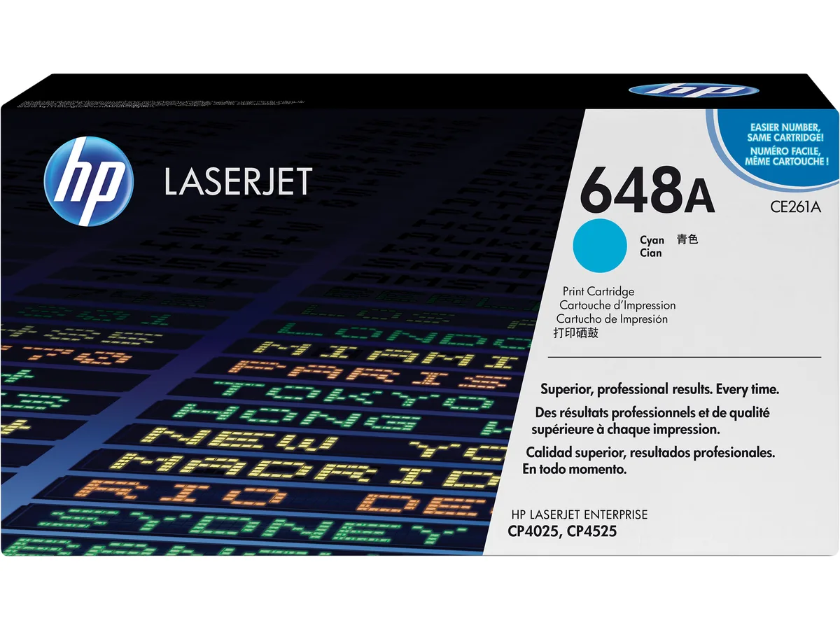 HP HP CE261A (648A) Cyan Toner Cartridge 11000 Pages — product photo