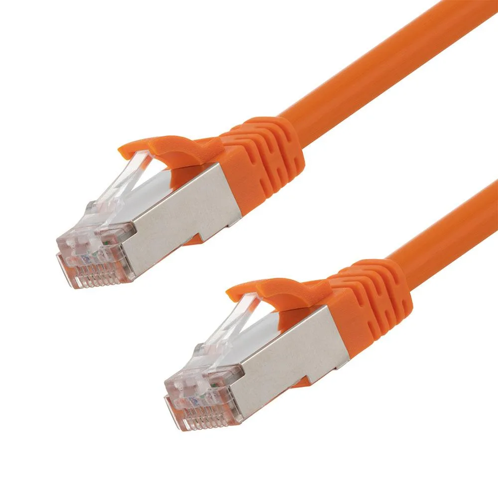 NavePoint NavePoint CAT6A S/FTP 26AWG 3 Ft 5 pack Orange network ethernet cable — product photo