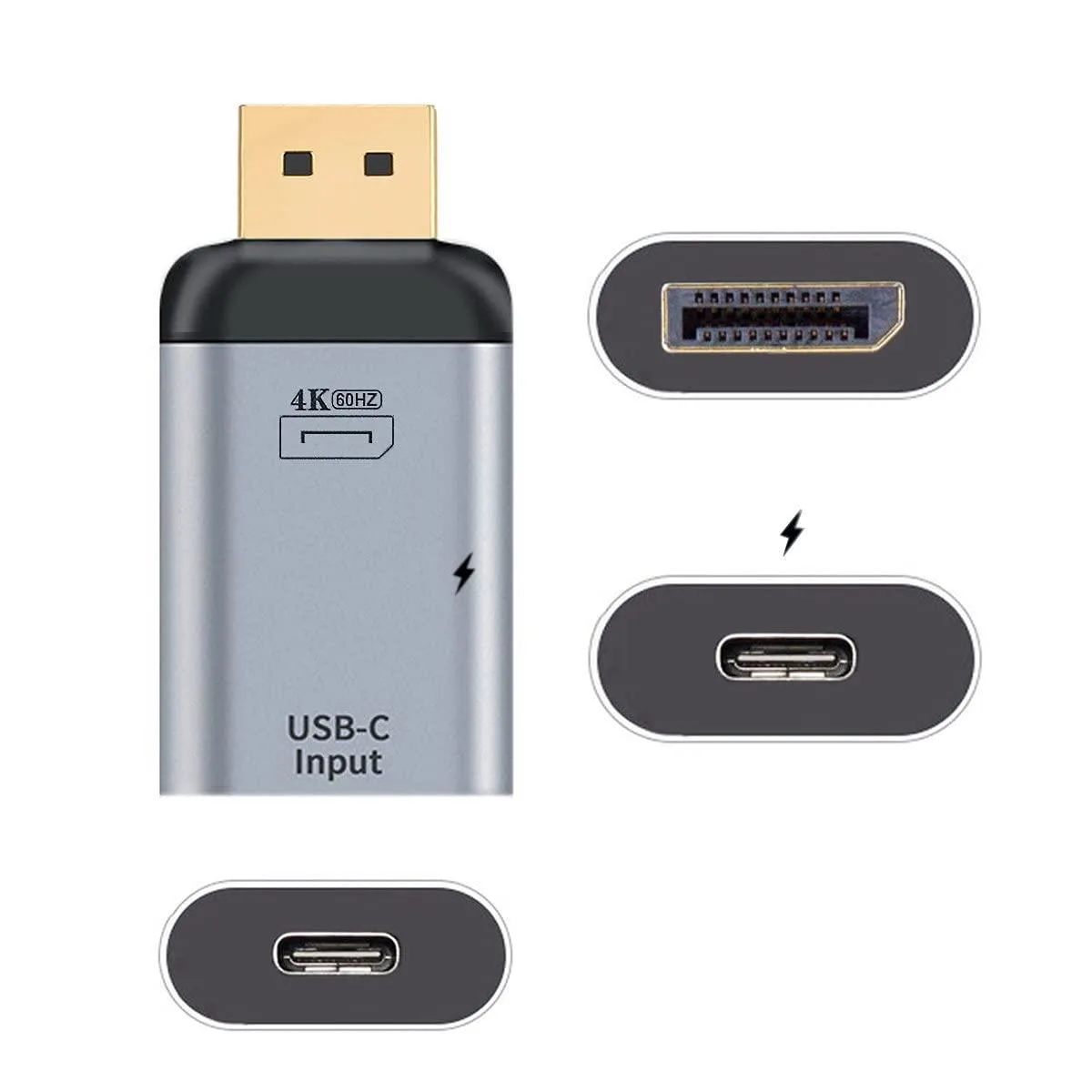 Fervit Fervit USB-C Female to DisplayPort Adapter 4K 60Hz PD — product photo
