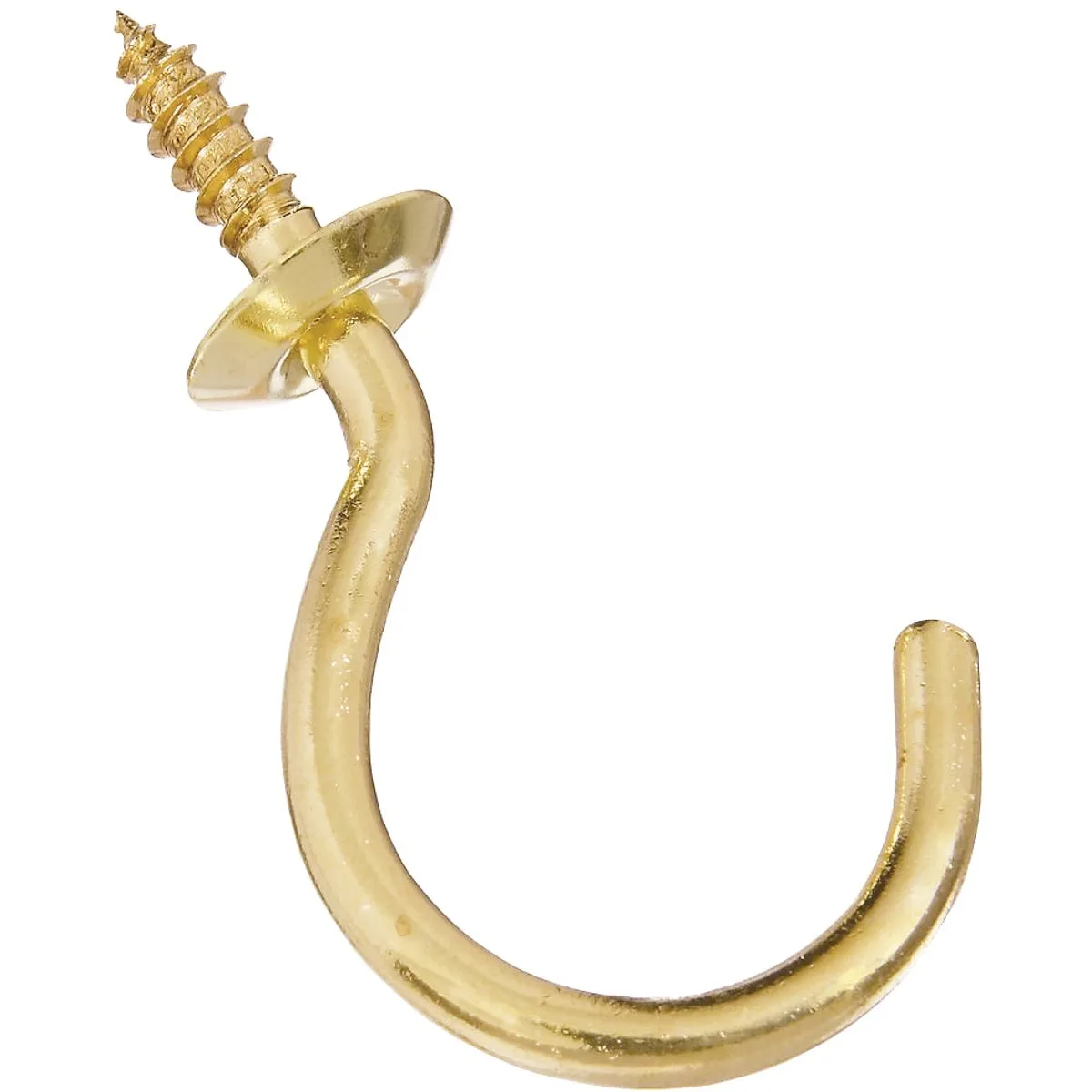 National National Solid Brass Cup Hook 1-1/2 In. 2 Pack V2021 — product photo