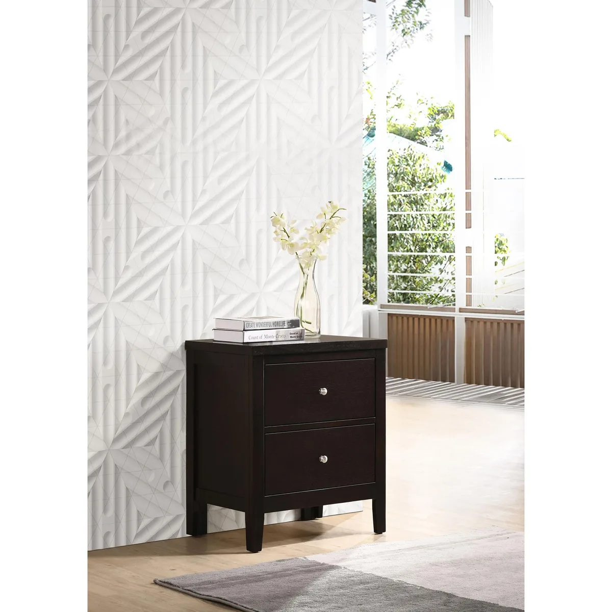 tuphen tuphen Garrett Cappuccino 2-Drawer Nightstand — product photo