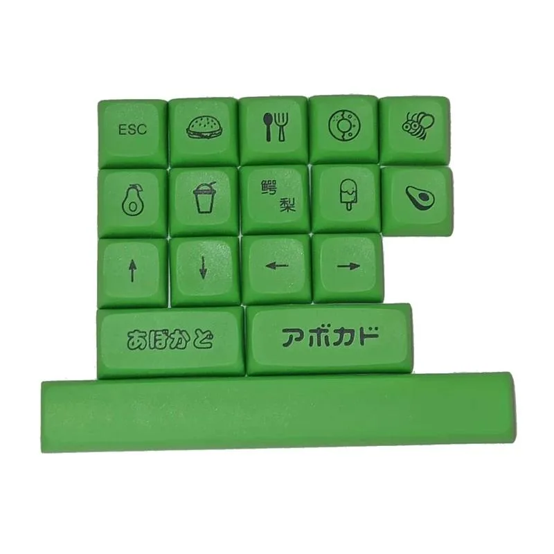 YINGHUA YINGHUA Honey Milk PBT XDA 17-Key Keycap Set Green — product photo