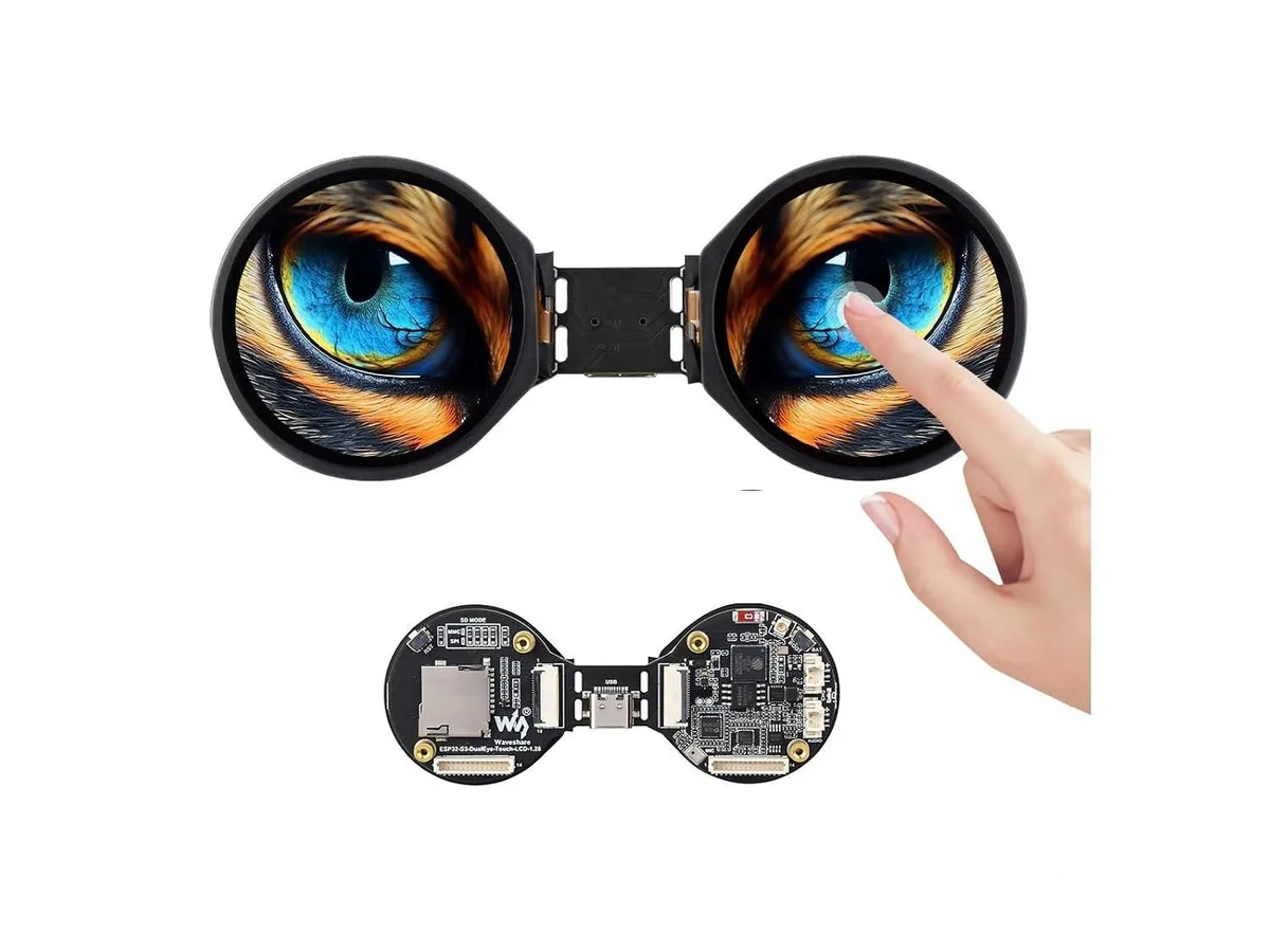 LORDWORLD LORDWORLD ESP32-S3 1.28inch Double Eye AIoT Development Board — product photo