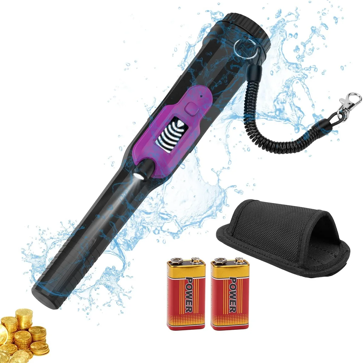  Pinpoint Metal Detector Pinpointer LCD Waterproof IP68 30m 50FT 360° 3.15in — product photo