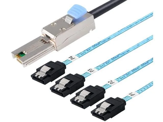 Fervit Fervit Mini SAS SFF8088 Male to 4×SATA Female Breakout Cable 1M 3.3FT — product photo